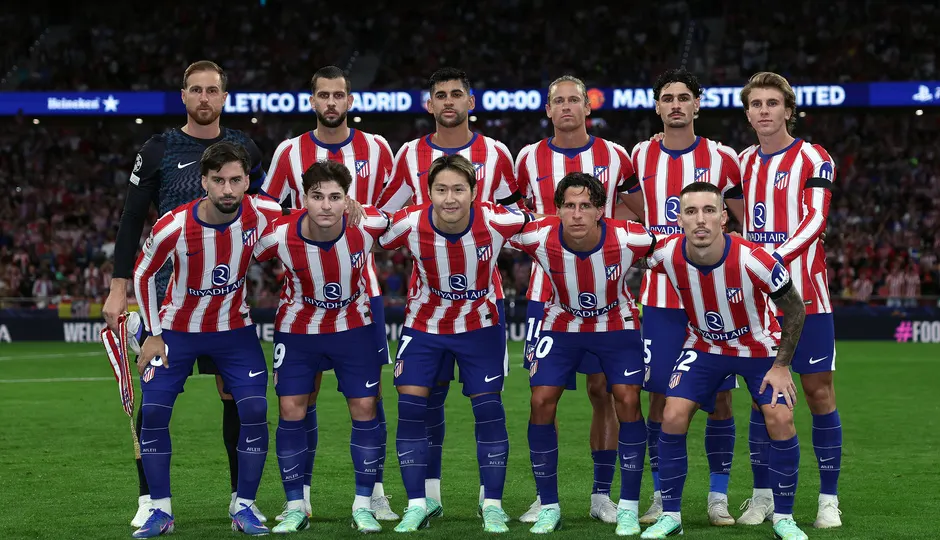 Atlético de Madrid posando en el Metropolitano- Fotografía: Web Oficial Atlético de Madrid