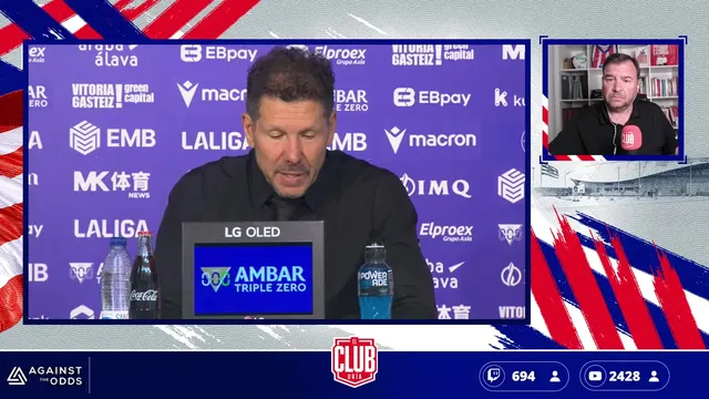 Simeone: una cosa es jugar en el Atlético y otra quedar en su historia